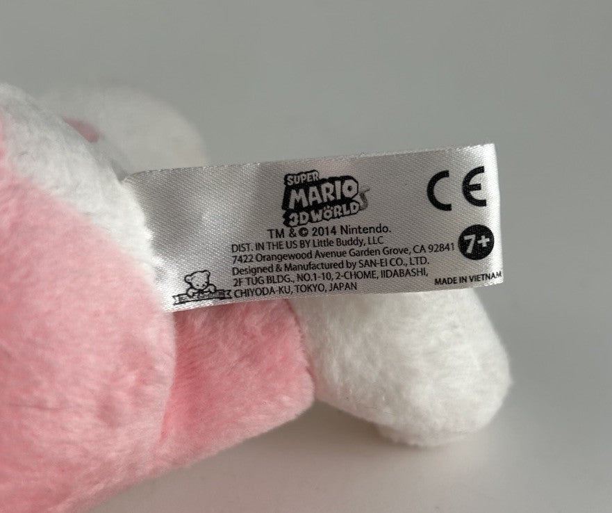 Nintendo Super Mario 3D World PRINCESS PEACH CAT 9" Plush 2014