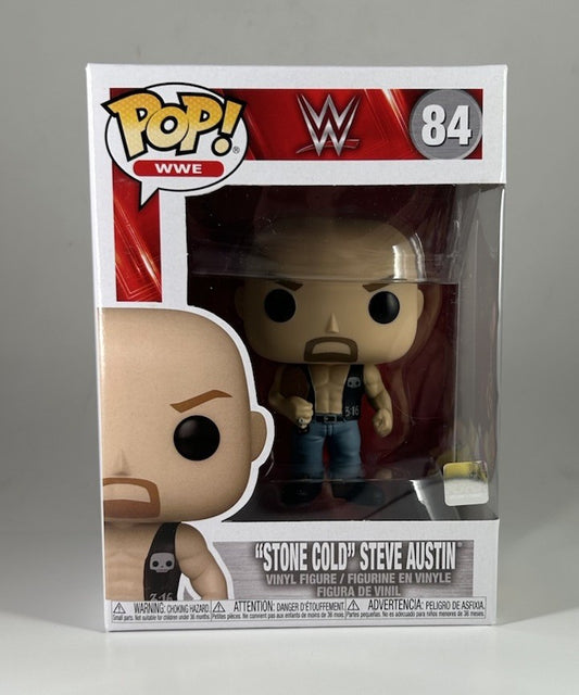 Funko Pop! WWE "STONE COLD" STEVE AUSTIN #84 Vinyl Figure WWF Wrestling MIB