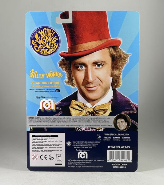 Mego WILLY WONKA & The Chocolate Factory (Gene Wilder) 8” Figure 2020 MOC Sealed