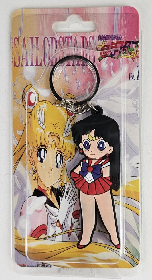 Authentic "SAILOR MARS" Sailor Moon PVC / Rubber Keychain (NEW)