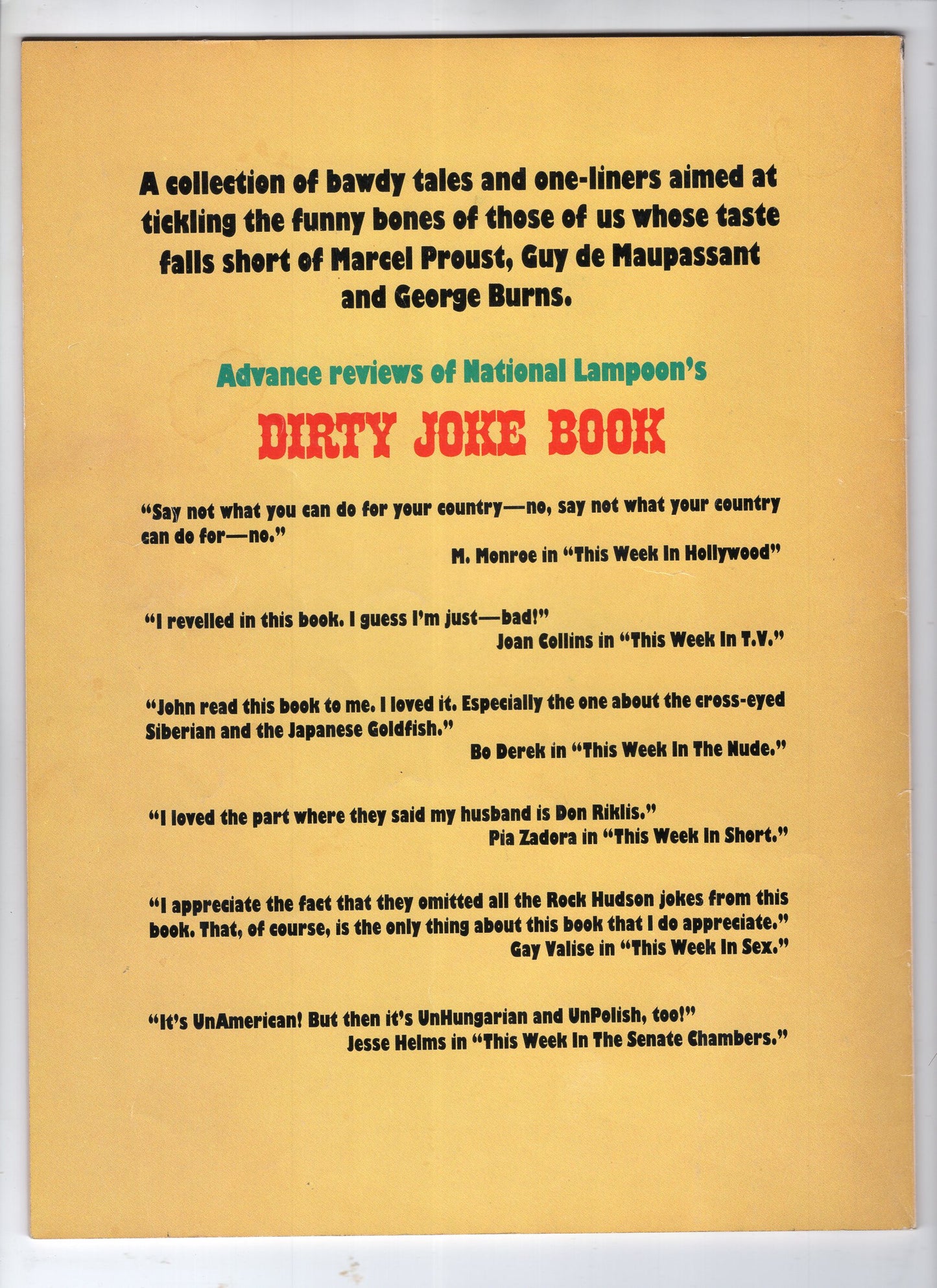 National Lampoon "The Dirty Joke Book" (1985)