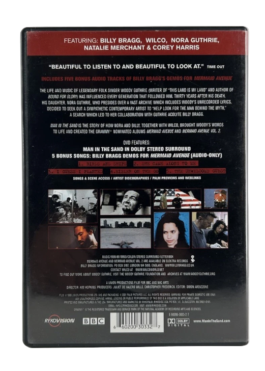 Billy Bragg & Wilco – Man in the Sand DVD Woody Guthrie Documentary RARE OOP