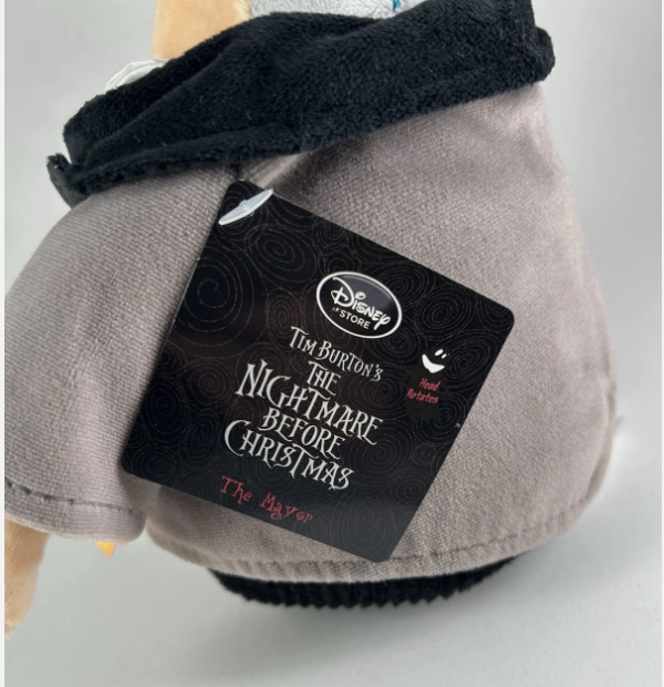 Disney Nightmare Before Christmas THE MAYOR 18” Plush w/ Rotating Head NWT