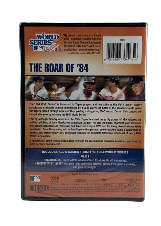 MLB: 1984 Detroit Tigers World Series (DVD, 2013, 5-Disc Set, Collectors...OOP