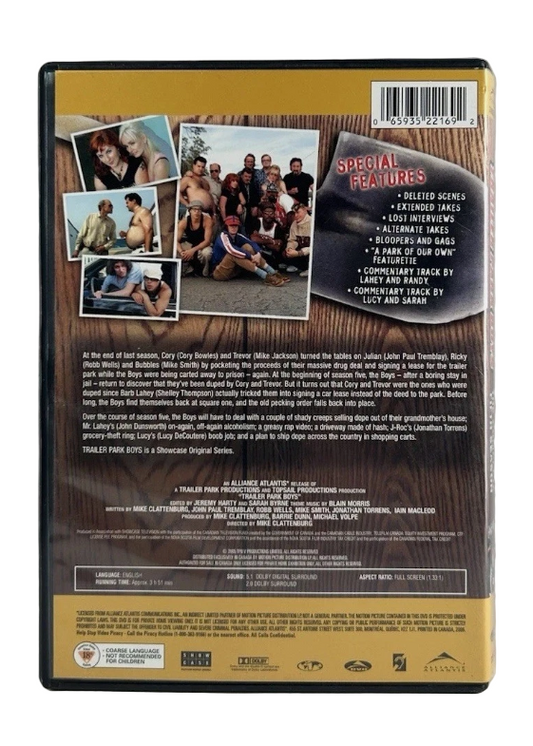 Trailer Park Boys The Complete Fifth 5th Season (DVD Deluxe 2-Disc Set) F24 OOP