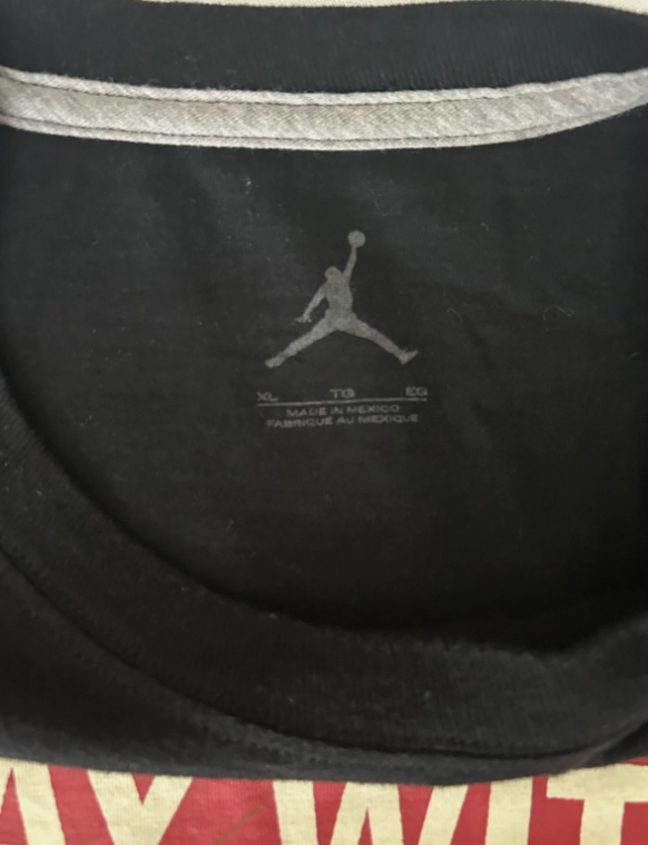 Nike Air Jordan 5 Retro "Play With Fire" Men's Black T-Shirt SIZE XL