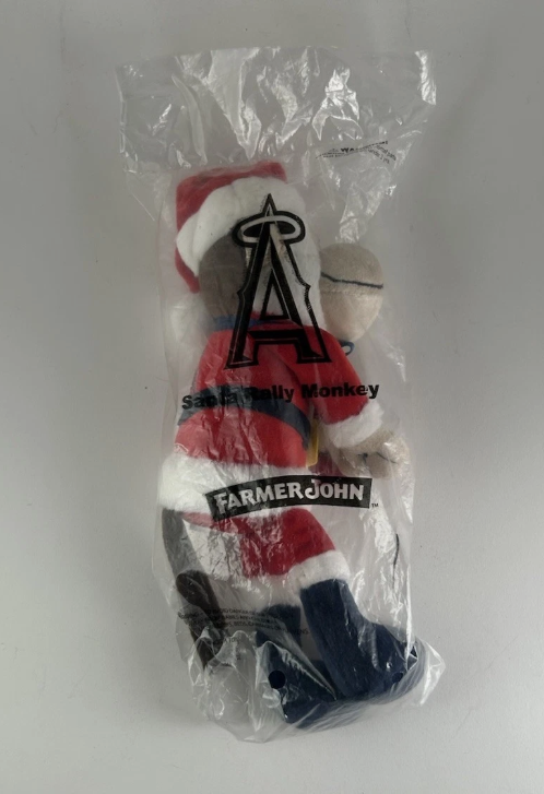 MLB Los Angeles Angels of Anaheim SANTA RALLY MONKEY Plush SGA 06-16-17 NIB