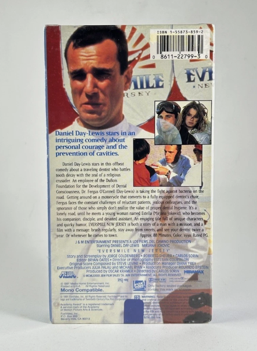 Eversmile New Jersey (VHS, 1991) Daniel Day Lewis HTF OOP SEALED / NEW!