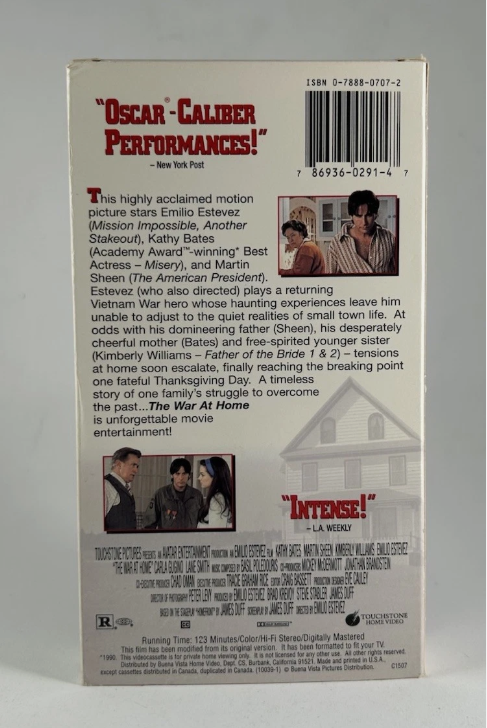 The War at Home (VHS, 1990) Kathy Bates, Martin Sheen, Veterans PTSD