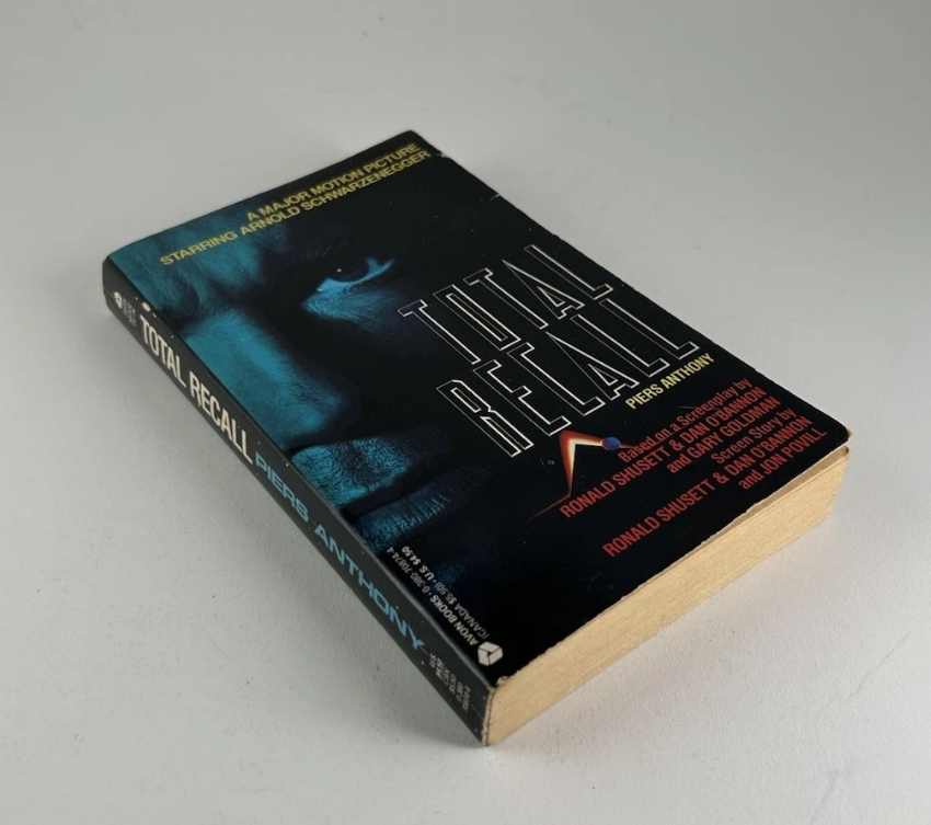 TOTAL RECALL by Piers Anthony 1990 Movie Tie-In Paperback Rare OOP HTF