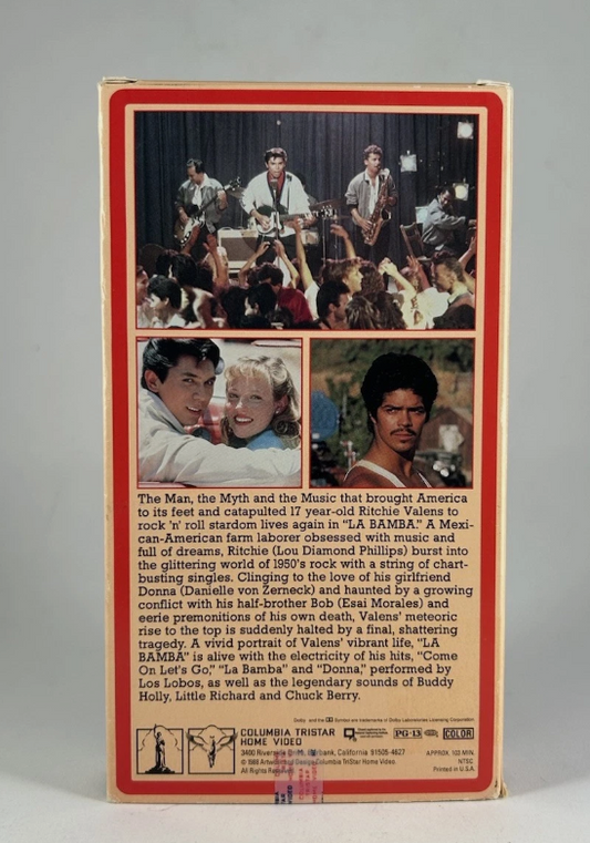 La Bamba (VHS, 1987) Ritchie Valens Story, Lou Diamond Phillips, Esai Morales