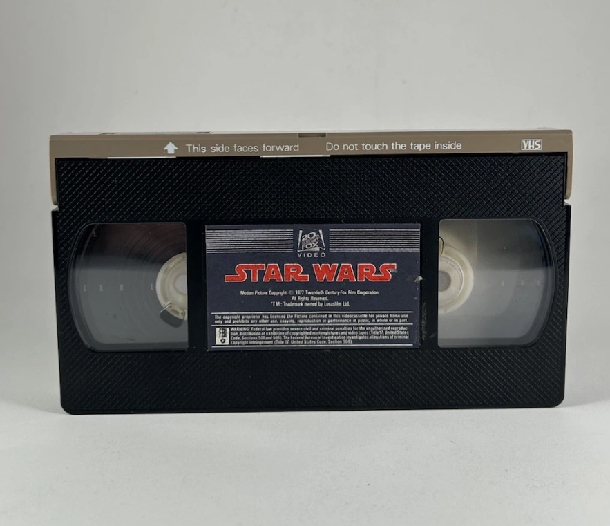 Vintage STAR WARS (VHS, 1982) Sliding Drawer Box Original 1130 w/ Serial Numbers