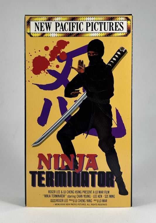 NINJA TERMINATOR Rare & OOP Martial Arts Action Front Row Entertainment VHS 1993