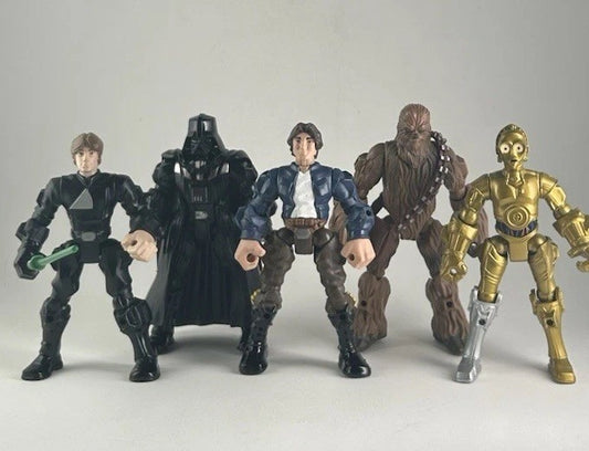 Star Wars Hero Mashers Lot of 5 (Luke, Darth Vader, Han Solo, Chewbacca & C-3PO)