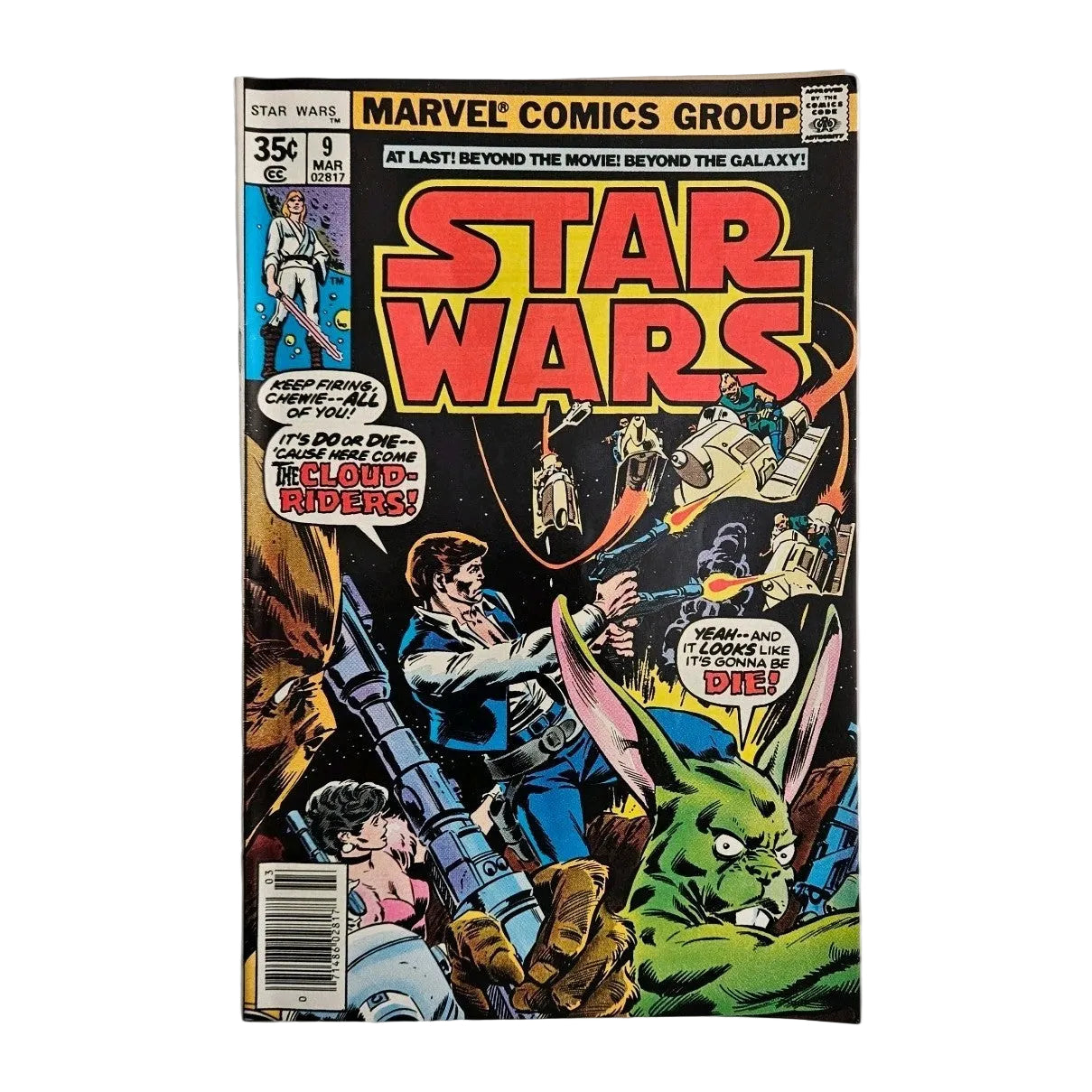 Star Wars #9 1978 Marvel Comics Newsstand 1st Print Han Solo Luke (VF+)