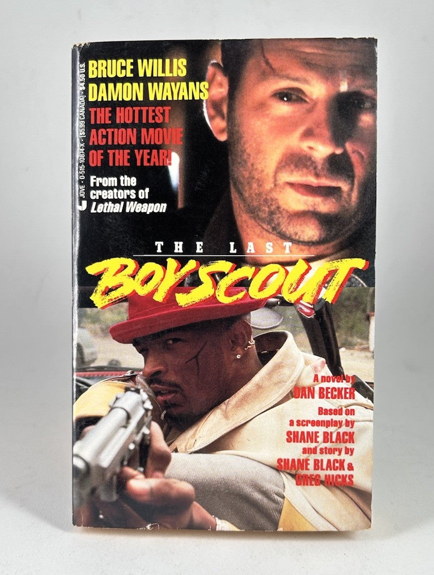 THE LAST BOY SCOUT Dan Becker (1992, Paperback) Movie Tie-in, First Print, RARE