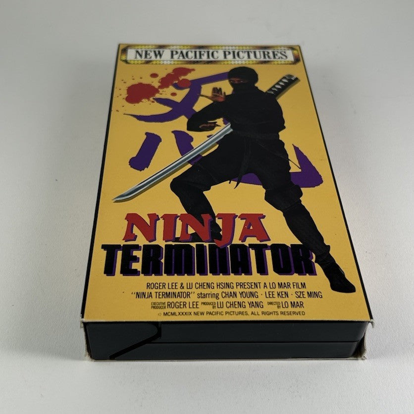 NINJA TERMINATOR Rare & OOP Martial Arts Action Front Row Entertainment VHS 1993