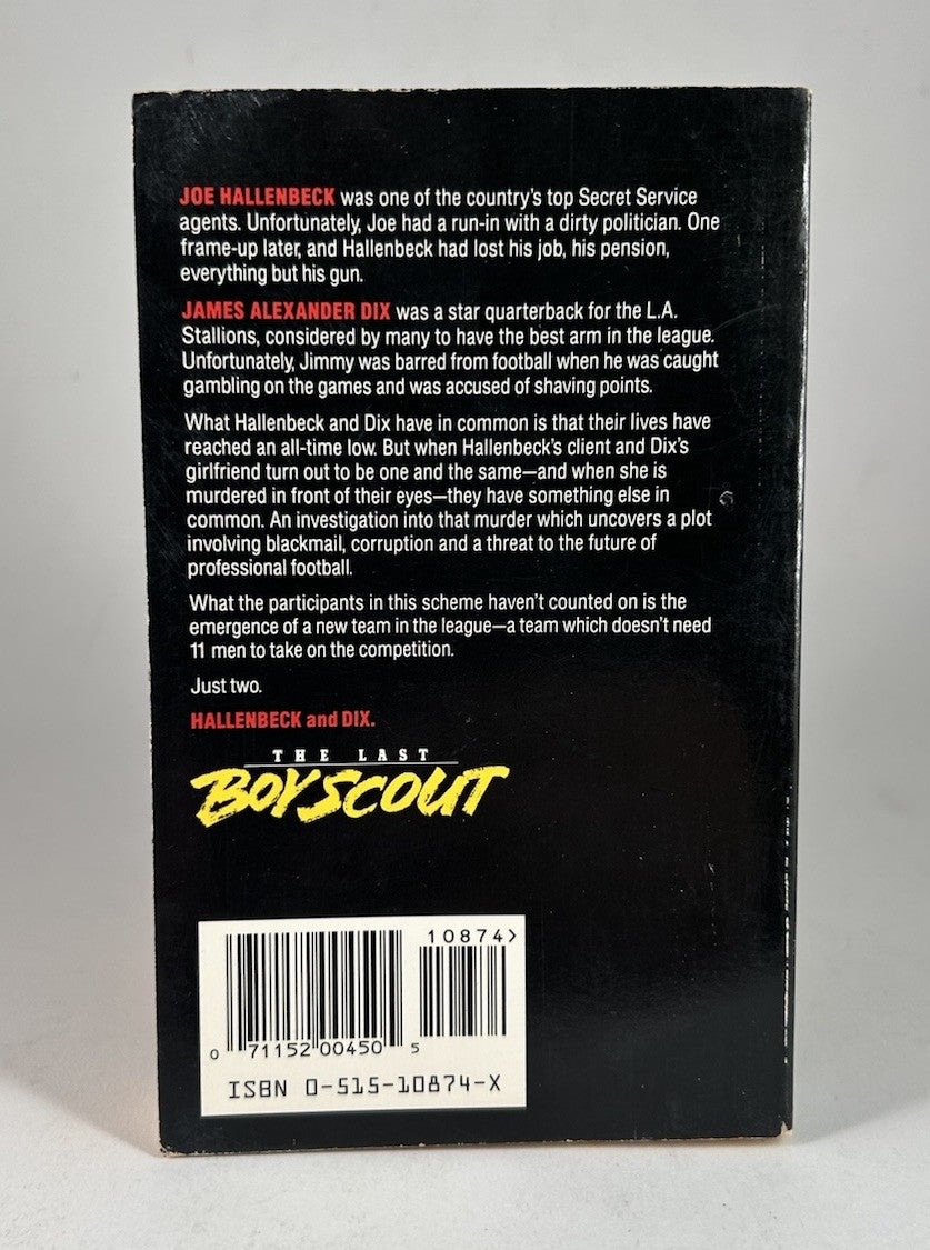 THE LAST BOY SCOUT Dan Becker (1992, Paperback) Movie Tie-in, First Print, RARE