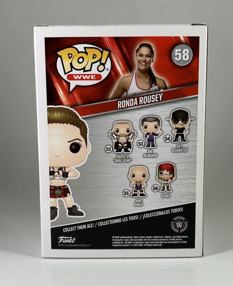 Funko Pop! WWE "Rowdy" RONDA ROUSEY #58 Vinyl Figure UFC MIB Vaulted