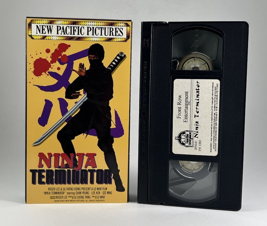 NINJA TERMINATOR Rare & OOP Martial Arts Action Front Row Entertainment VHS 1993