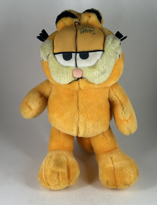 Vintage Paws GARFIELD 12” inch Play By Play Plush Signed by JIM DAVIS