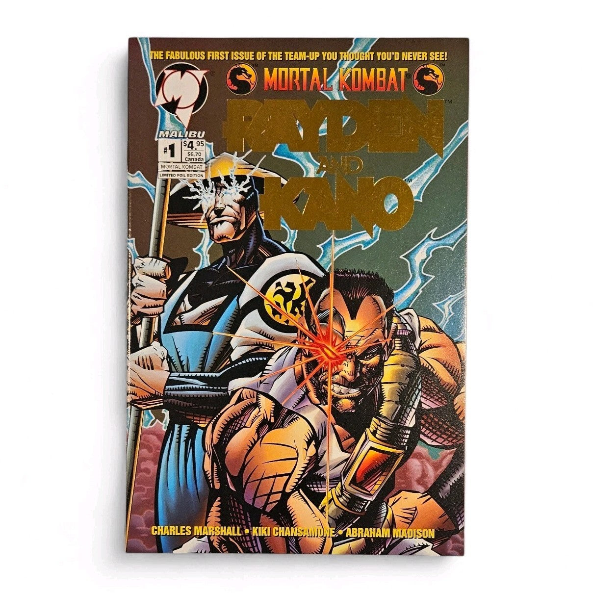 Mortal Kombat RAYDEN and KANO #1 - Limited Gold Foil Edition VARIANT 1995 (NM)