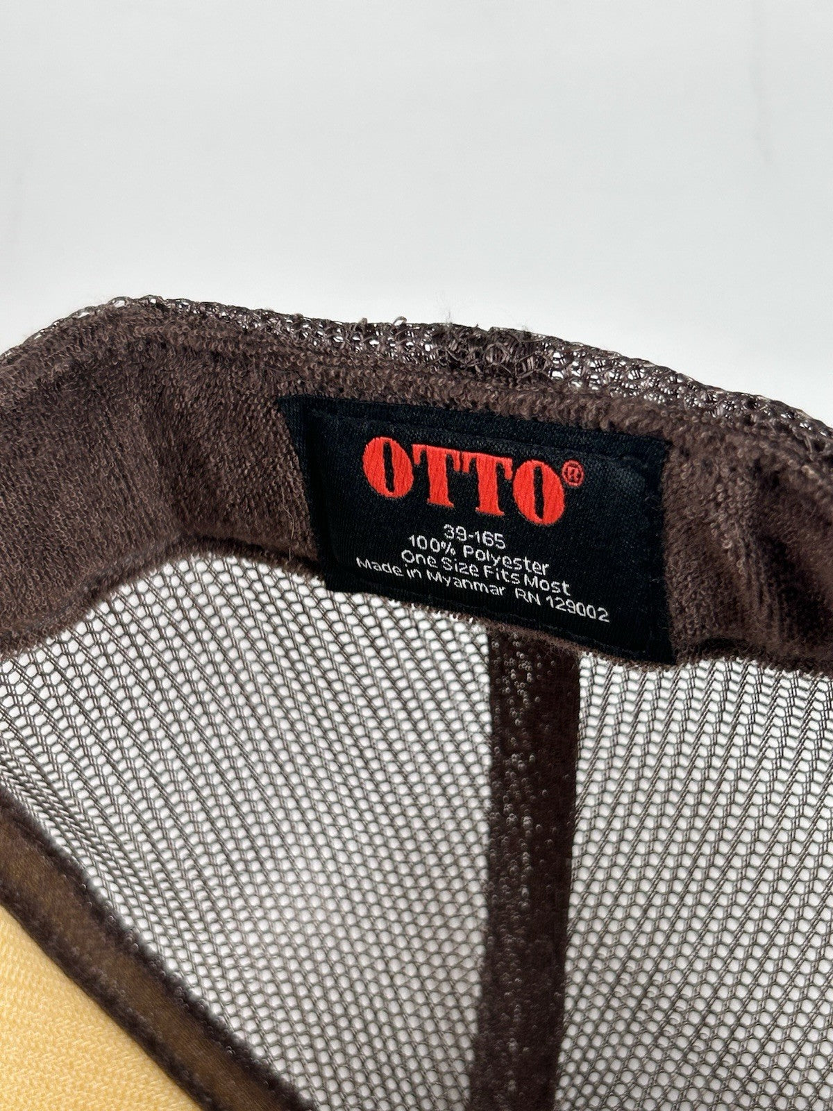 YO NO PESCO Trucker Hat/Snapback Cap, Brown/Beige Bass Fish OSFA NWT