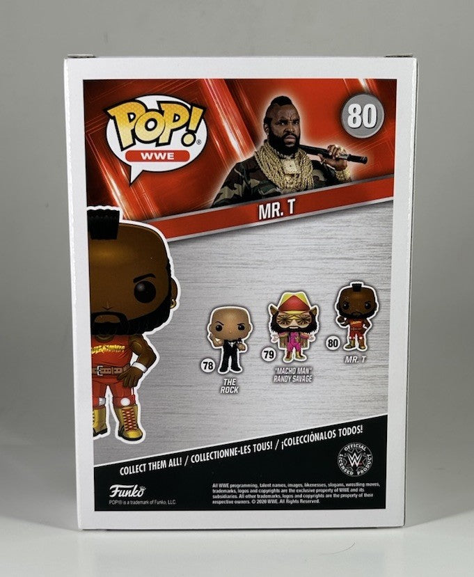 Funko Pop! WWE MR. T #80 Vinyl Figure WWF A-Team WrestleMania MIB