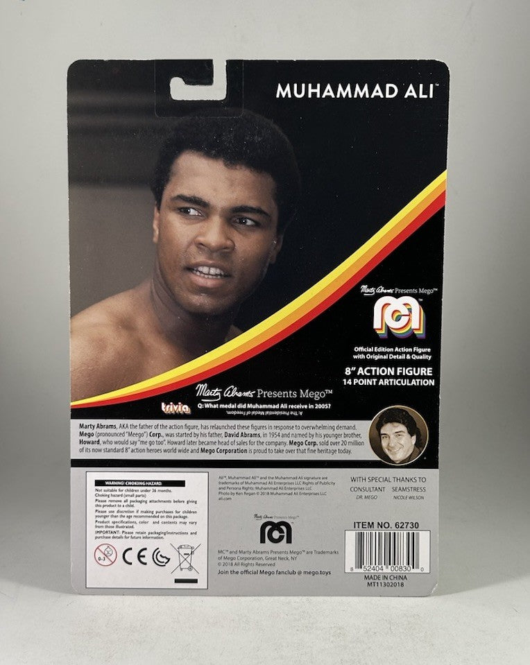MEGO Legends MUHAMMAD ALI 8” Inch Action Figure 2018 MOC Low #’d 540/10000