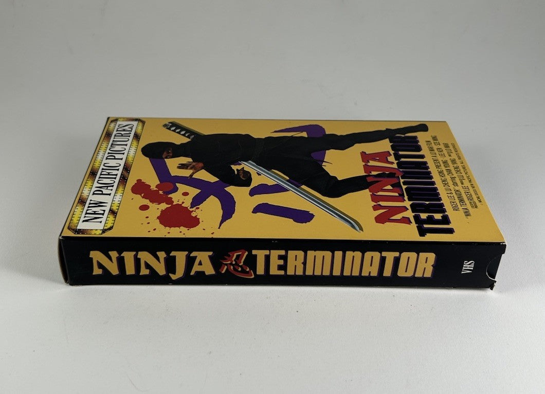 NINJA TERMINATOR Rare & OOP Martial Arts Action Front Row Entertainment VHS 1993