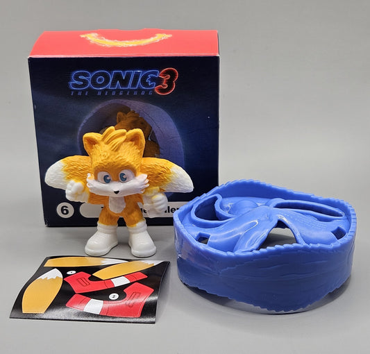 2024 McDonalds Happy Meal Toy Sonic 3 Tails Blue Roller #6