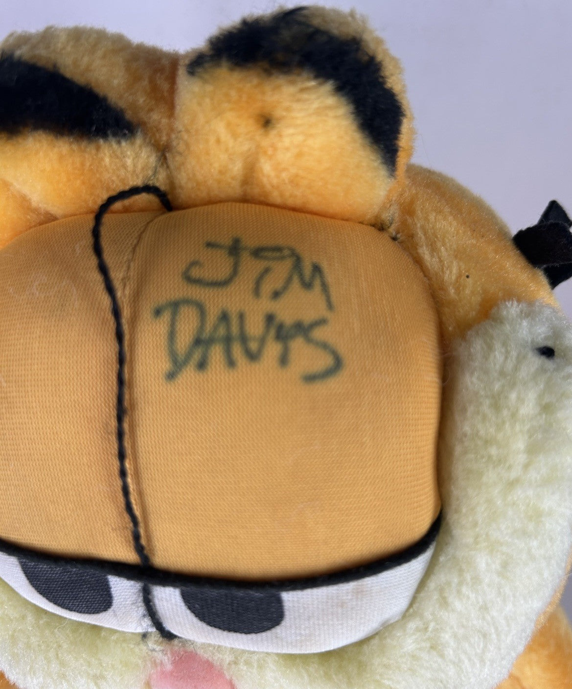 Vintage Paws GARFIELD 12” inch Play By Play Plush Signed by JIM DAVIS