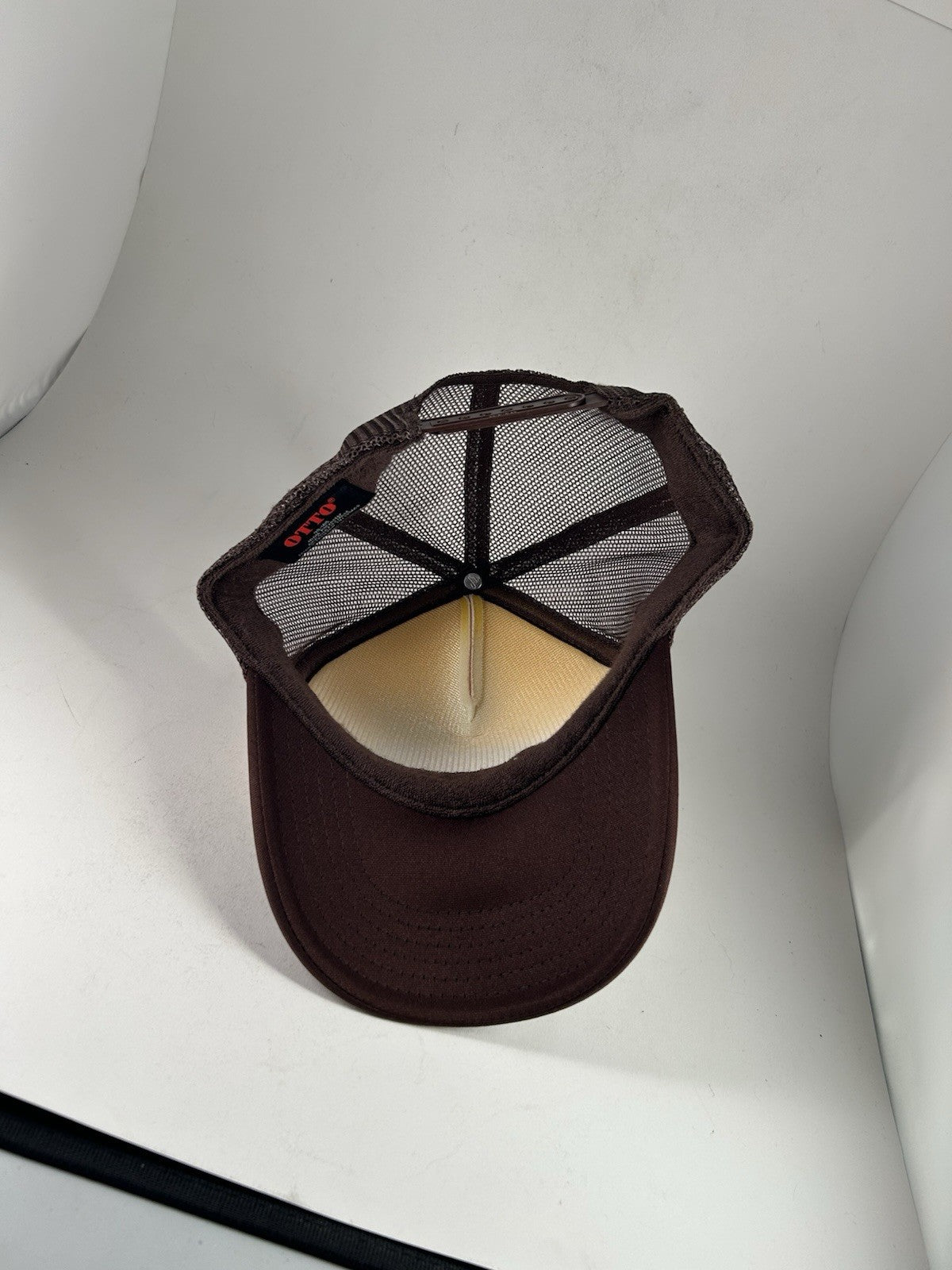 YO NO PESCO Trucker Hat/Snapback Cap, Brown/Beige Bass Fish OSFA NWT