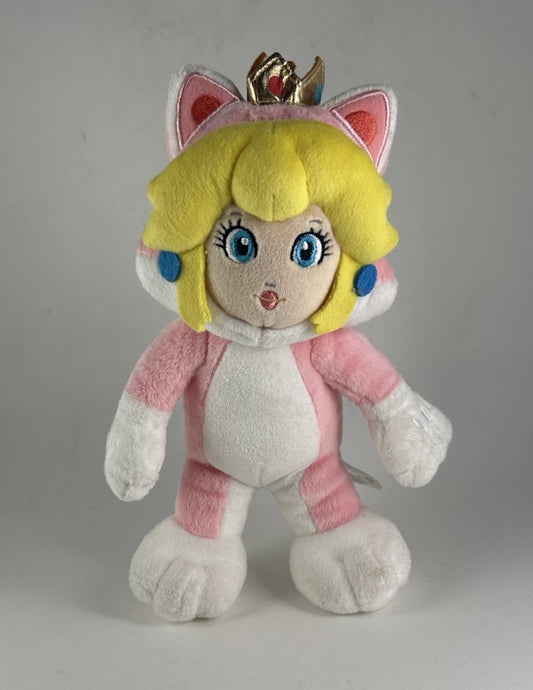 Nintendo Super Mario 3D World PRINCESS PEACH CAT 9" Plush 2014
