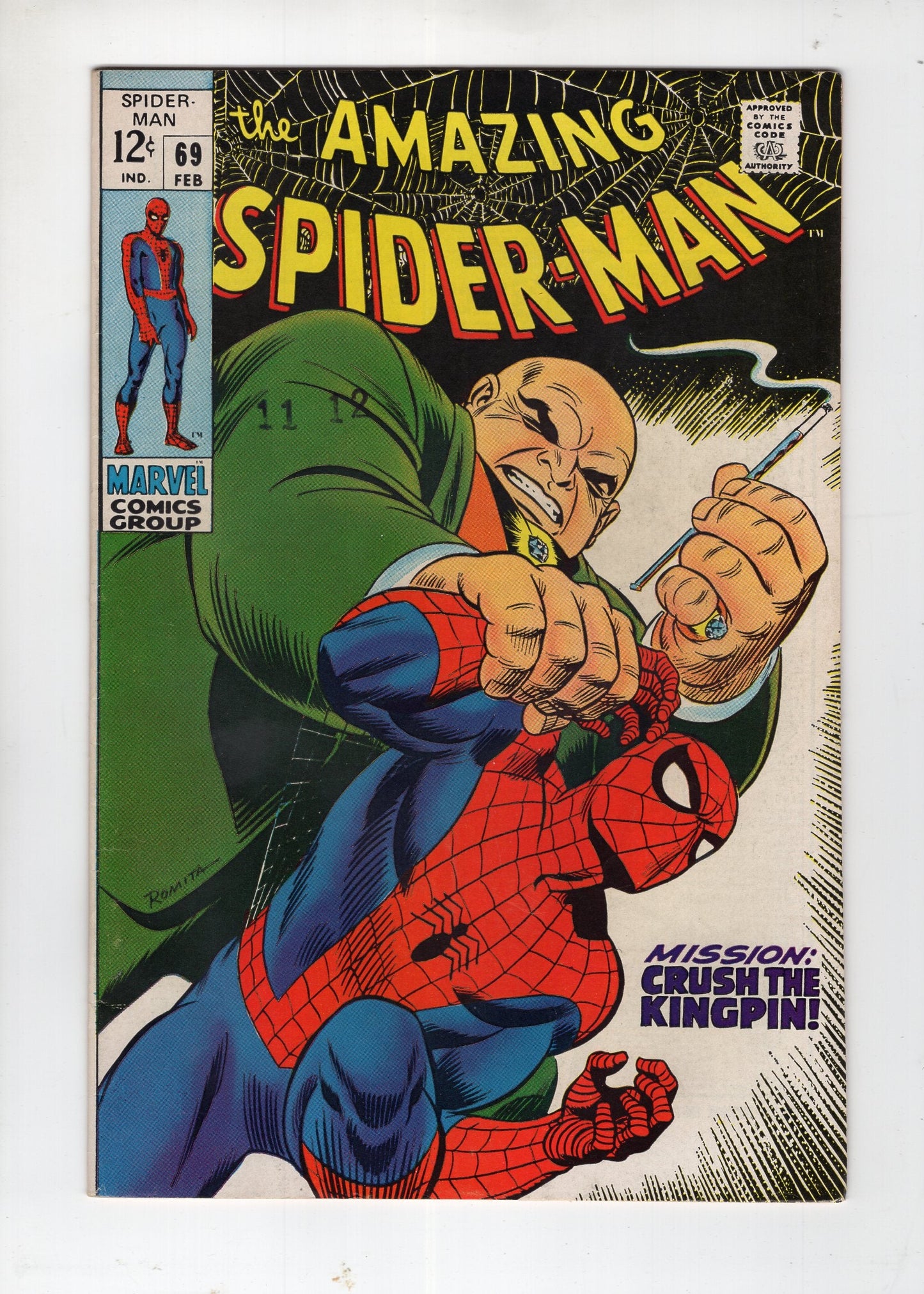 The Amazing Spider-Man #69 (Marvel Comics February 1969) VF+
