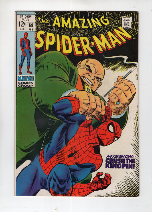 The Amazing Spider-Man #69 (Marvel Comics February 1969) VF+
