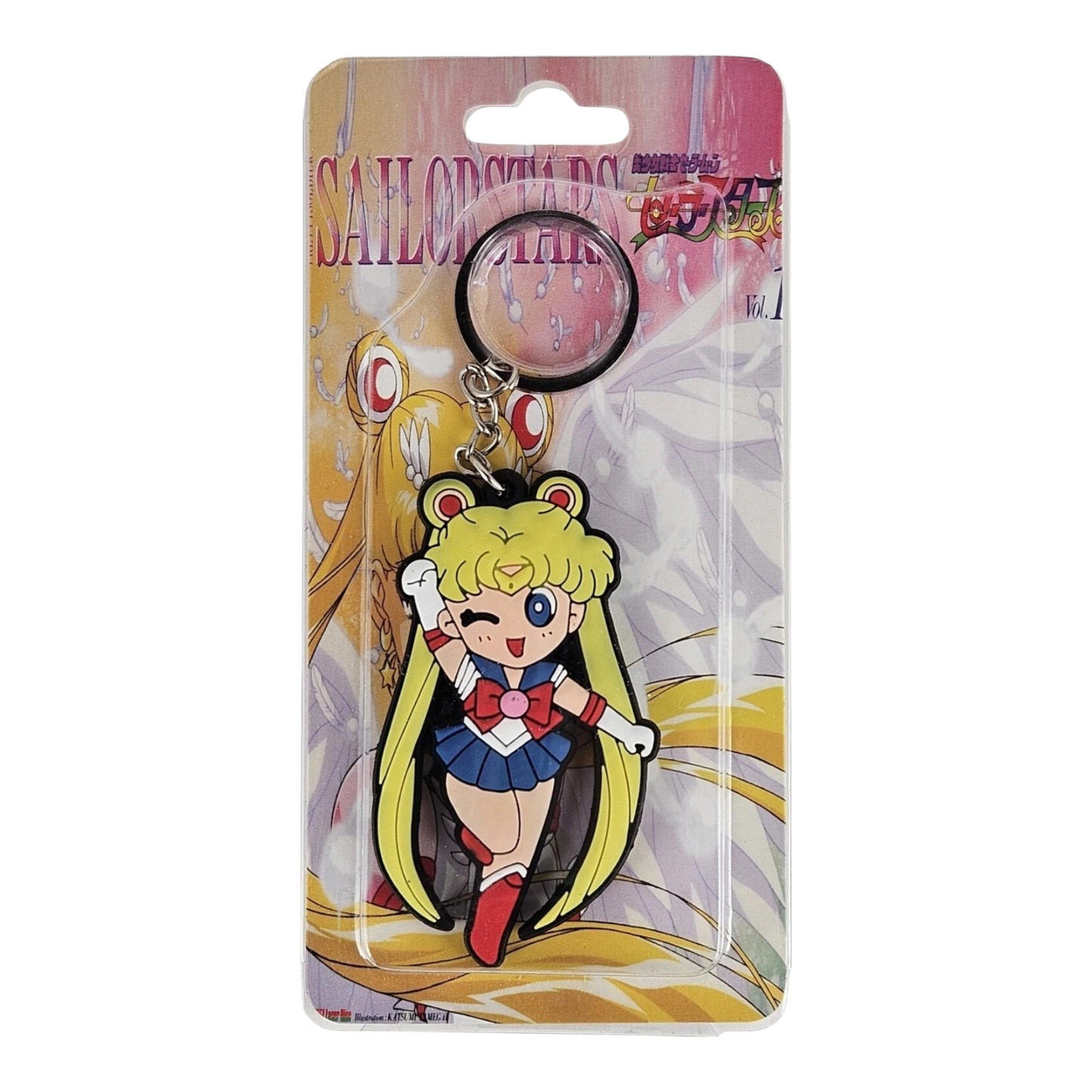 Authentic SAILOR MOON SD Moon Wink PVC / Rubber Keychain (NEW)