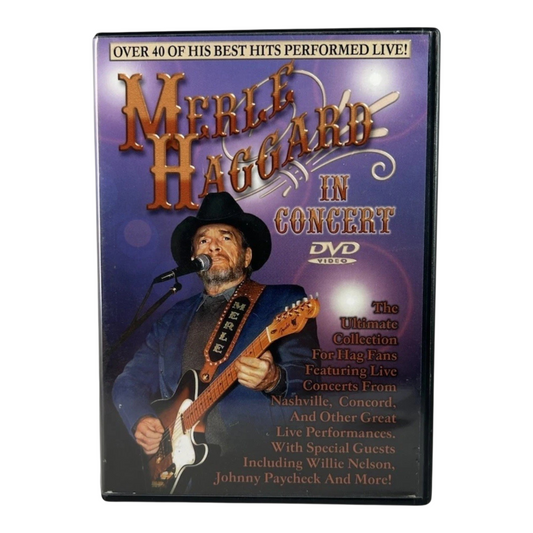 Merle Haggard In Concert, Nashville TN. & Concord CA. (DVD, 1999)
