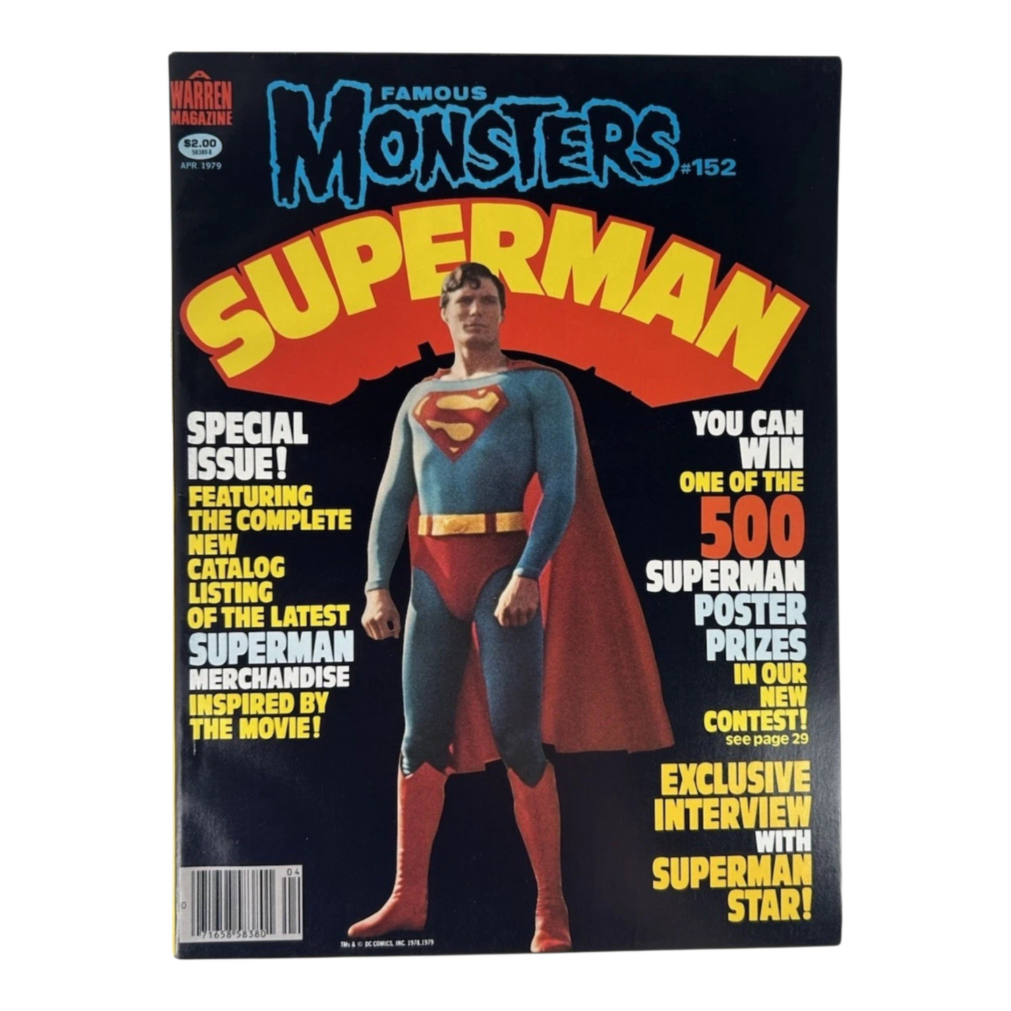 Famous Monsters Magazine #152 April 1979 SUPERMAN Special Issue Unread MINT!