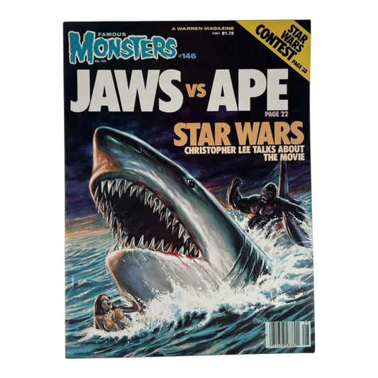 Famous Monsters #146 Aug. 1978 JAWS vs APE Christopher Lee on Star Wars VF+