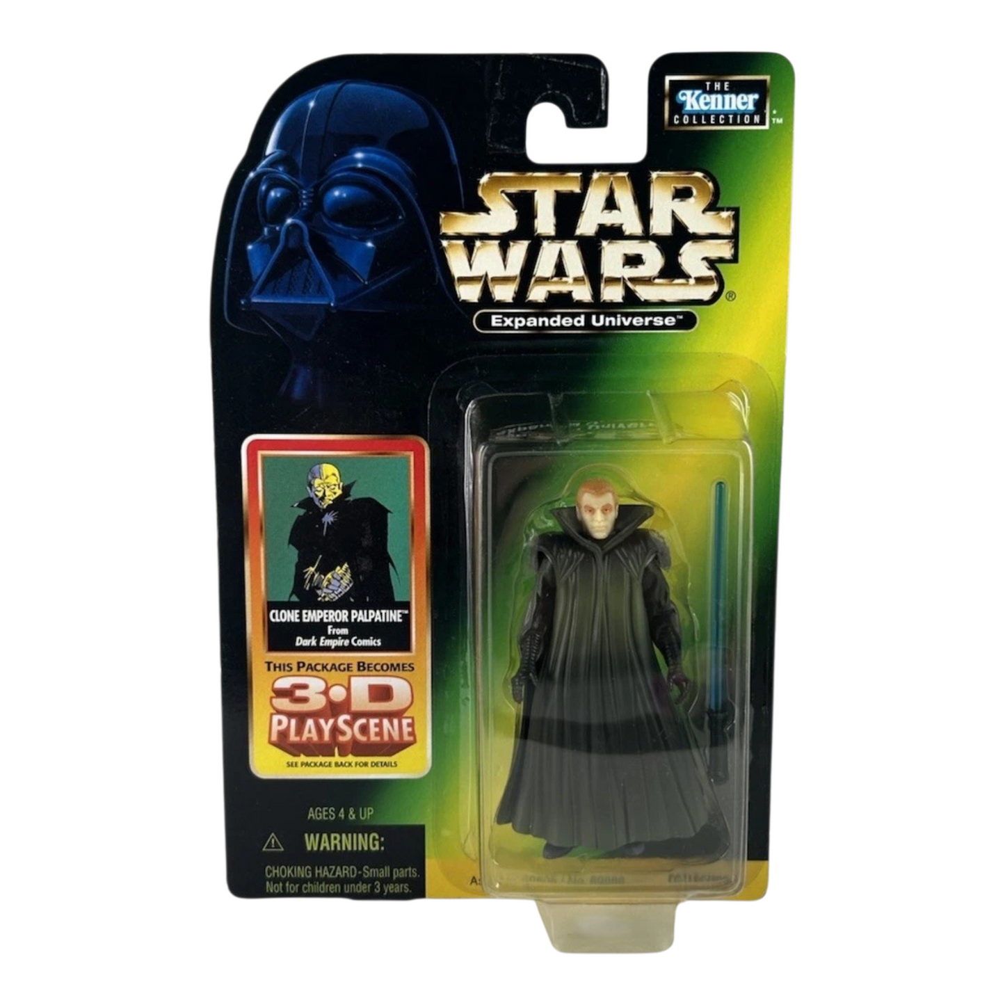 Star Wars Expanded Universe CLONE EMPEROR PALPATINE 3.75” Figure 1998 Kenner MOC