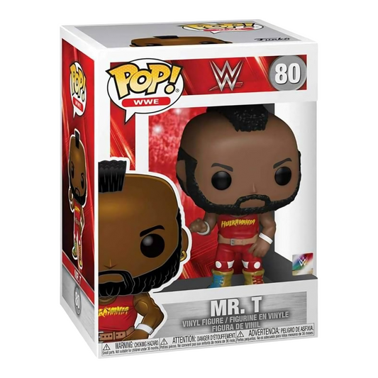 Funko Pop! WWE MR. T #80 Vinyl Figure WWF A-Team WrestleMania MIB