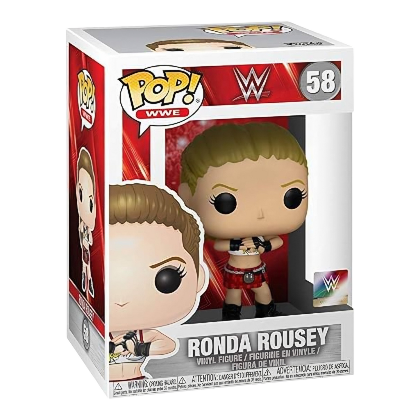 Funko Pop! WWE "Rowdy" RONDA ROUSEY #58 Vinyl Figure UFC MIB Vaulted