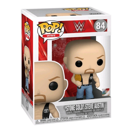 Funko Pop! WWE "STONE COLD" STEVE AUSTIN #84 Vinyl Figure WWF Wrestling MIB