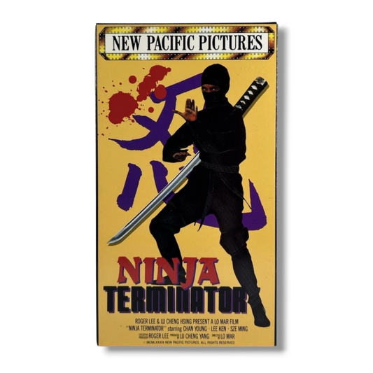NINJA TERMINATOR Rare & OOP Martial Arts Action Front Row Entertainment VHS 1993