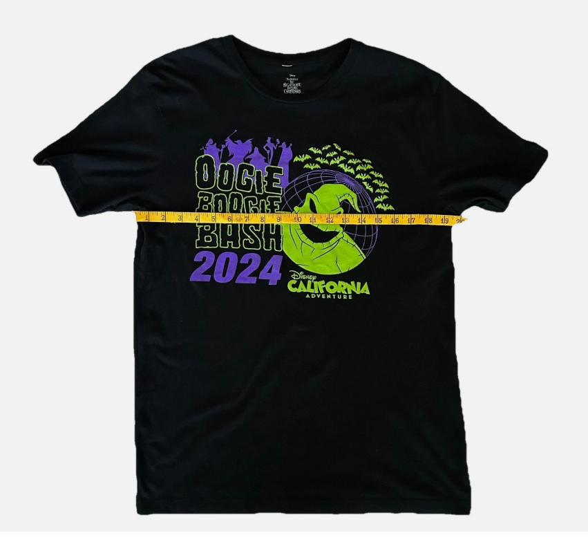 Disneyland Oogie Boogie Bash 2024 Glow In Dark T-shirt Size Medium