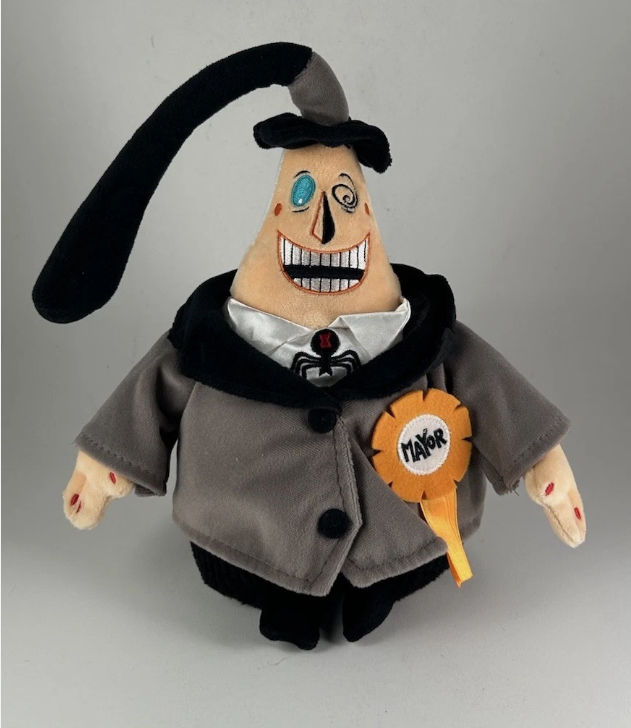 Disney Nightmare Before Christmas THE MAYOR 18” Plush w/ Rotating Head NWT