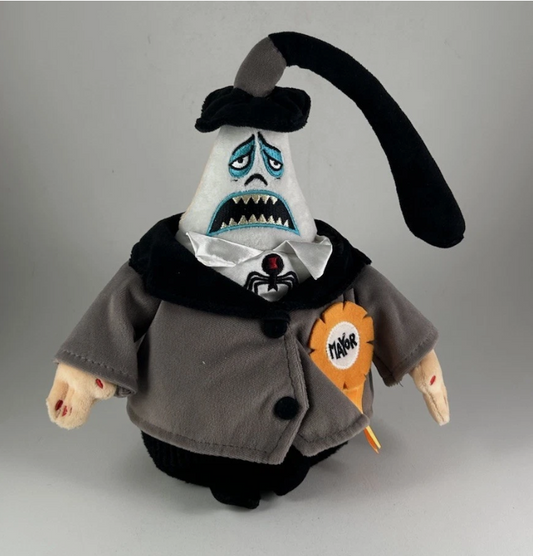 Disney Nightmare Before Christmas THE MAYOR 18” Plush w/ Rotating Head NWT