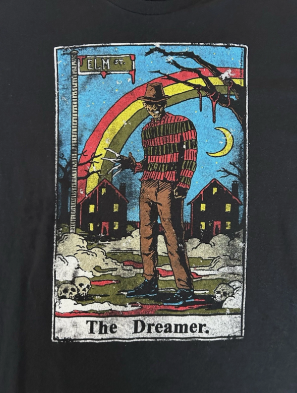 A Nightmare On Elm Street Freddy Krueger The Dreamer Tarot Card T Shirt Size XL