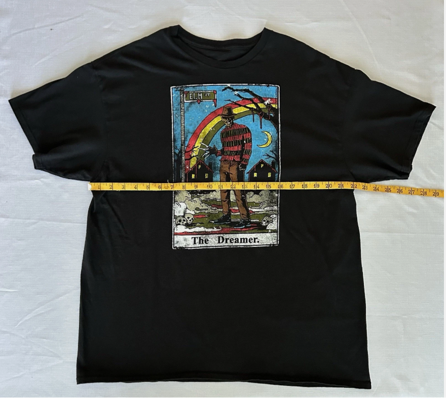 A Nightmare On Elm Street Freddy Krueger The Dreamer Tarot Card T Shirt Size XL